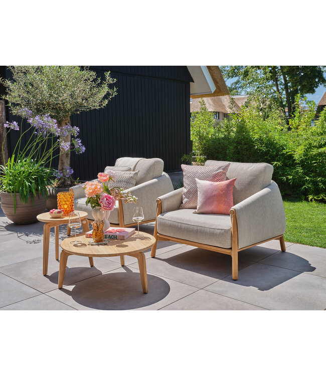 SUNS Bellano Lounge Chair - Teak / Natural Gravel