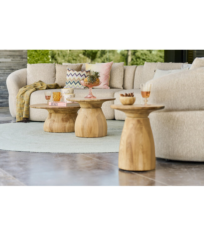 SUNS Venosa Chaise Longue - left - Pebble Desert Bouclé