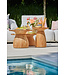 SUNS Farzi lounge table M - Ø55x41 - Natural Teak