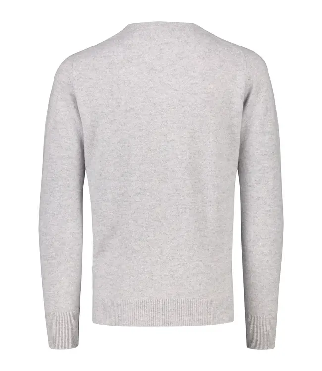 William Lockie - herentrui lamswol - V-hals - DutchFit - beige