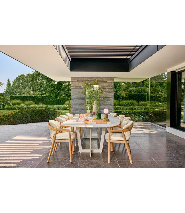 Pemba dining chair - Teak / Wicker - Outdoor Stoel