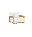 SUNS Vento Lounge Chair w. arms - Teak / Light Sand Gravel