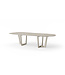 SUNS Palermo Dining Table - Dropshape 320x130 - Camel Sand / Neolith Terrazzo Light Taupe