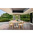 SUNS Palermo Dining Table - Dropshape 320x130 - Camel Sand / Neolith Terrazzo Light Taupe