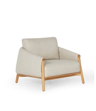 SUNS Bellano Lounge Chair - Teak / Natural Gravel