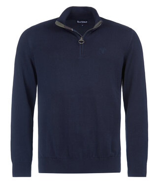 Barbour Half zip knitted jumper - Navy