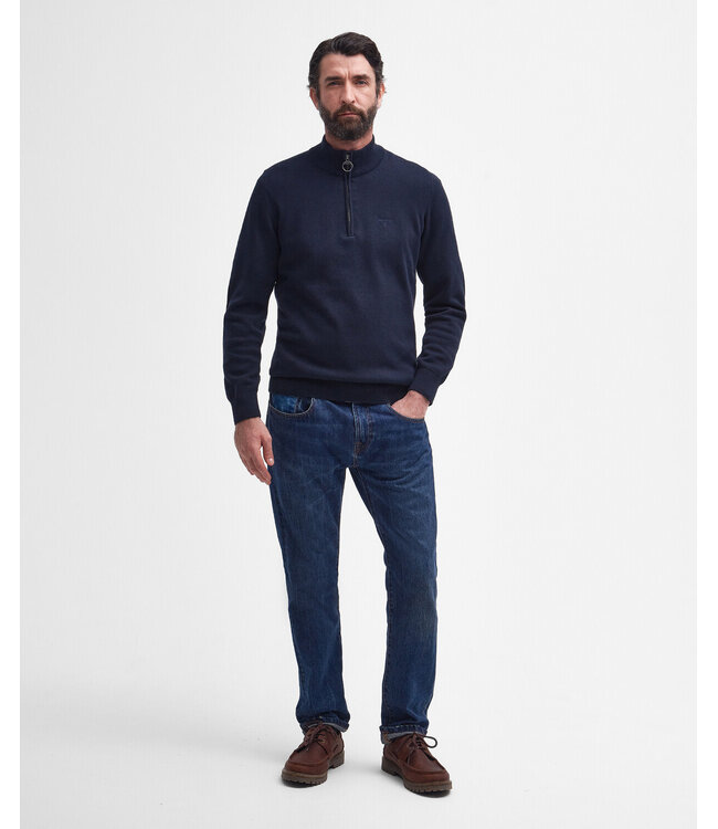 Half zip knitted jumper - Navy | MKN1074-NY91