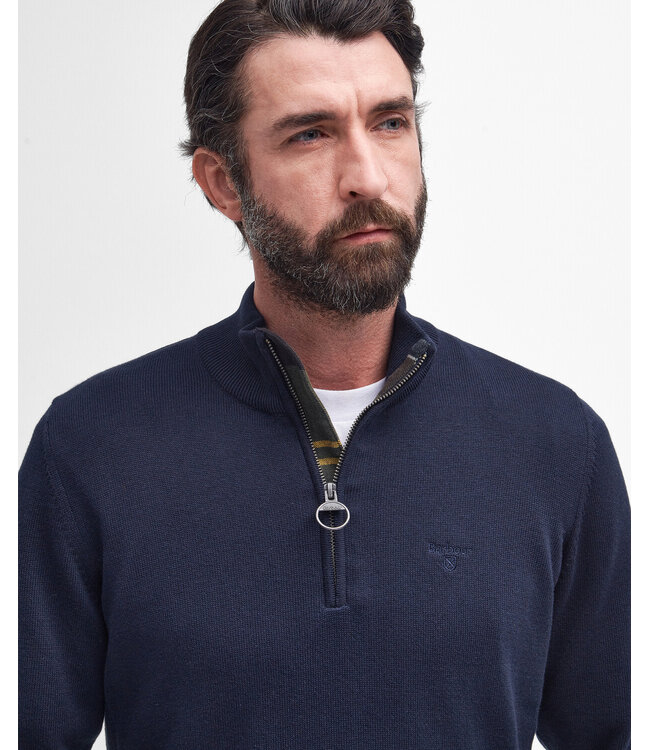 Half zip knitted jumper - Navy | MKN1074-NY91