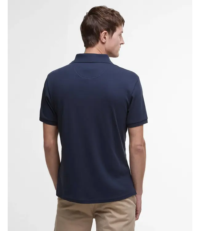 Barbour Hylton interlock TailoredFit Polo - Navy | MML1445-NY91