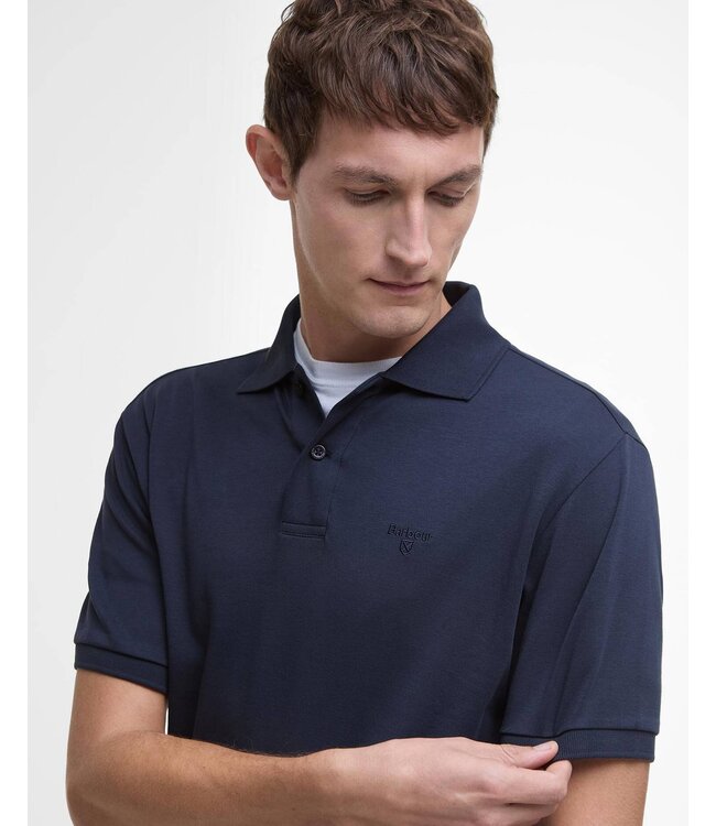 Barbour Hylton interlock TailoredFit Polo - Navy | MML1445-NY91