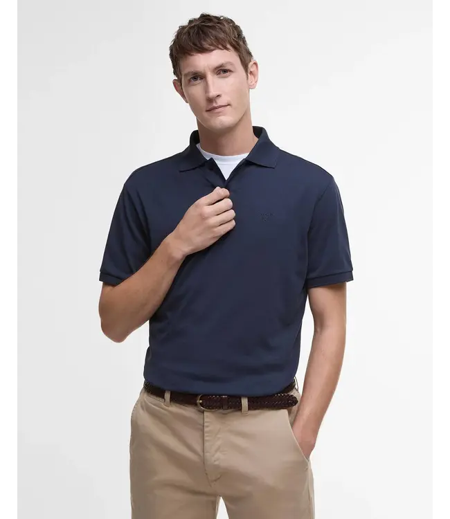 Barbour Hylton interlock TailoredFit Polo - Navy | MML1445-NY91