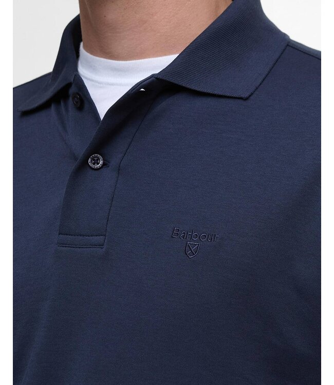 Barbour Hylton interlock TailoredFit Polo - Navy | MML1445-NY91