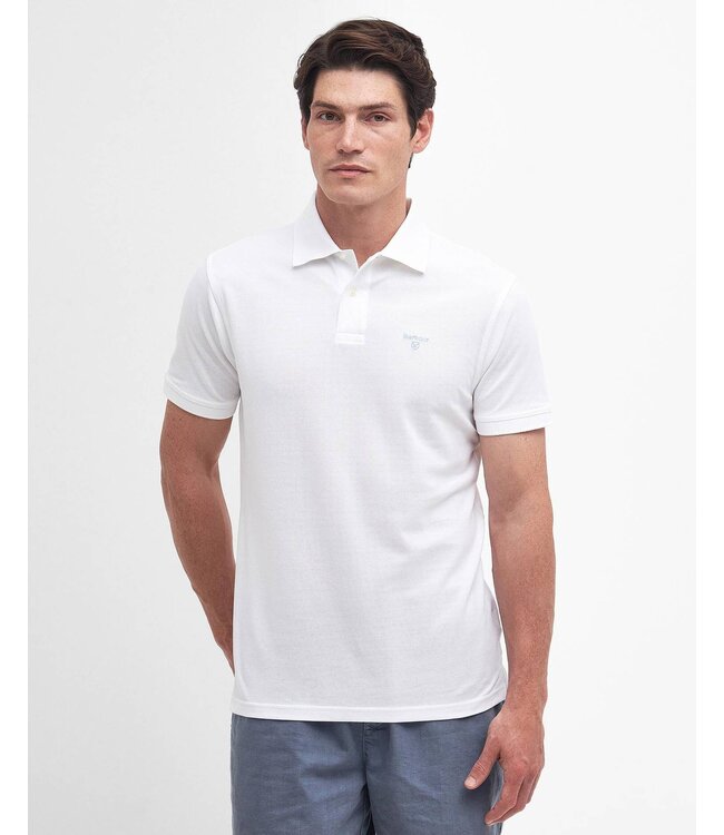 Barbour Lightweight Sports polo - White | MML1367-WH11