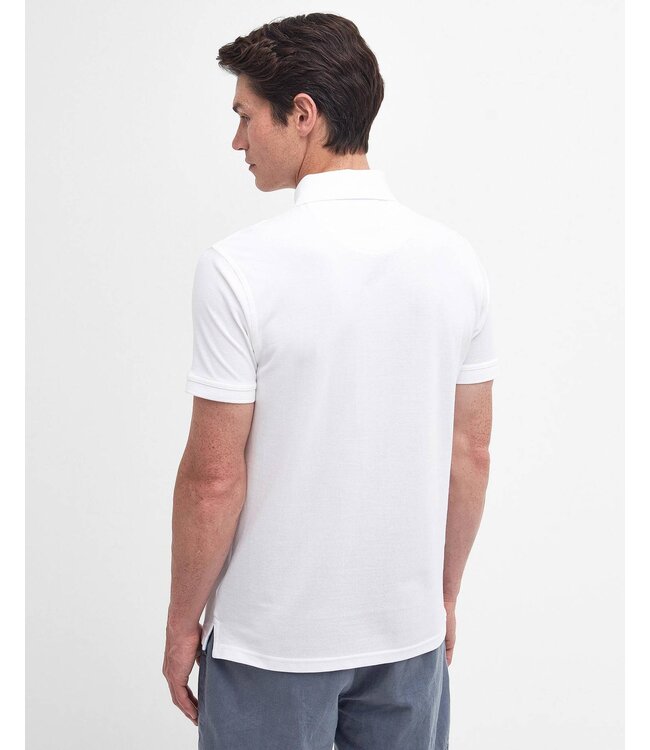 Barbour Lightweight Sports polo - White | MML1367-WH11