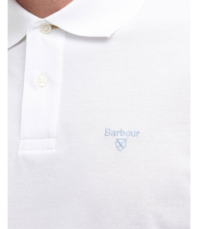Barbour Lightweight Sports polo - White | MML1367-WH11