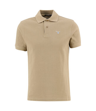 Barbour Tartan pique polo - Washed stone/dress