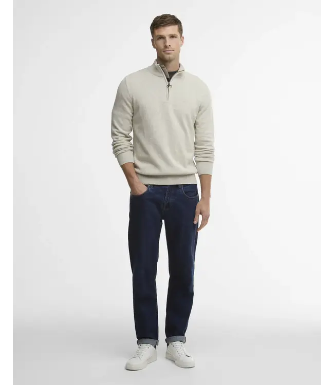 Half zip knitted jumper - Neutral | MKN1074-BE13