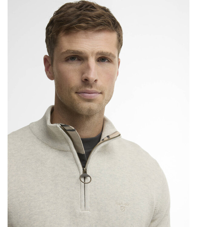 Half zip knitted jumper - Neutral | MKN1074-BE13