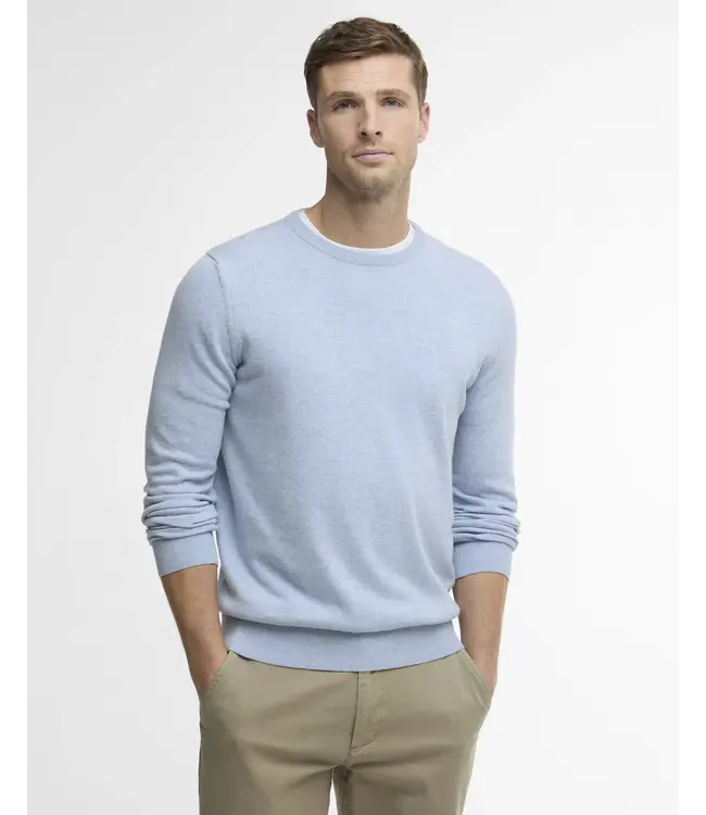 Barbour Crew neck sweater - Blue Haze - MKN0932-BU21