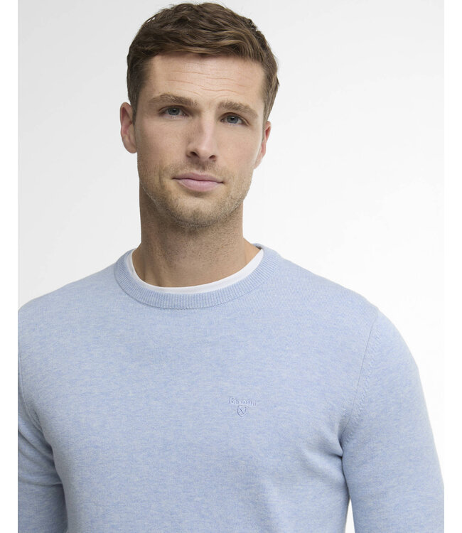 Barbour Crew neck sweater - Blue Haze - MKN0932-BU21