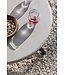 Low dining round table Faye XL - concrete top