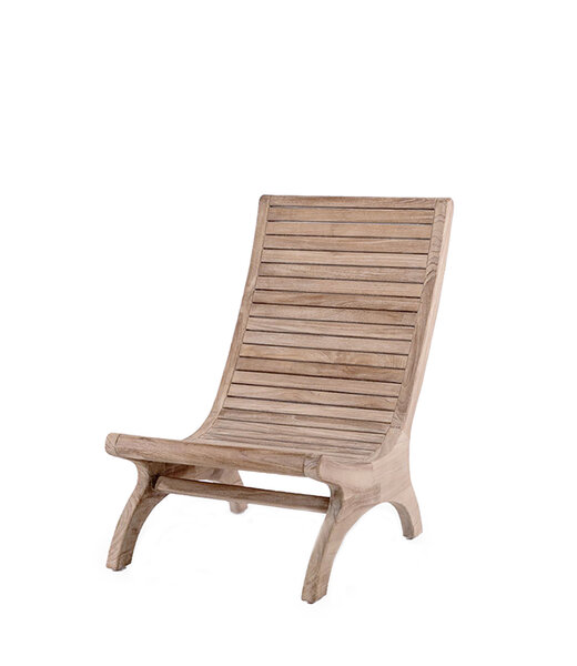 Gommaire Organic Living Easy chair Sachin - Teak Natural Grey