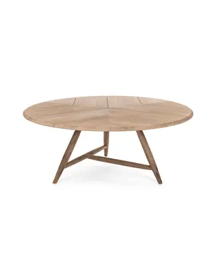 Gommaire Organic Living Low dining round table Faye XL