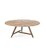 Low dining round table Faye XL