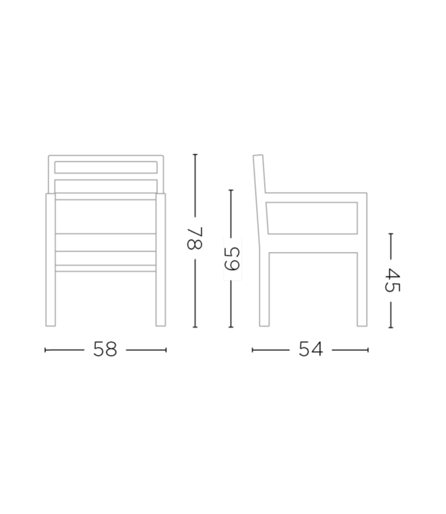 Gommaire Stackable Armchair Jared – stapelbare outdoor armstoel