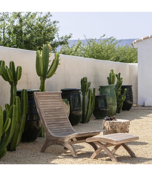 Gommaire Organic Living Easy chair Sachin - Teak Natural Grey