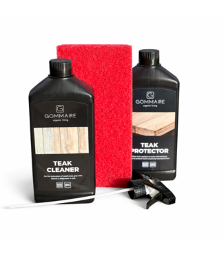 Gommaire Organic Living Teak onderhoudspakket