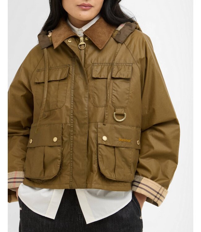 Barbour Liza wax jacket dames - Sand | LWX1530-SN11