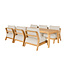 Basta low dining table 340x100 - Teak