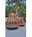 SUNS Mrs. Solar Kate M - Slate Brown / Teak - Outdoor Solarlamp