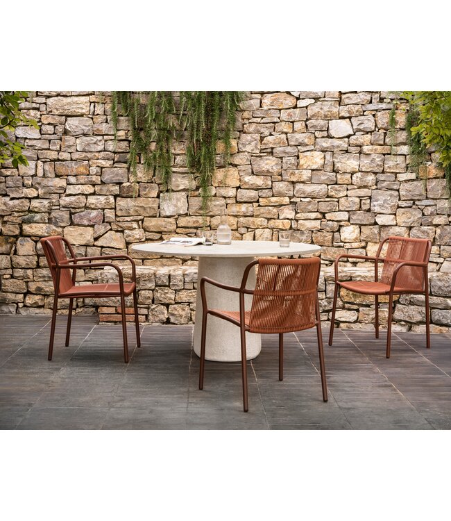 Sweep dining chair - Rust/Cinnamon