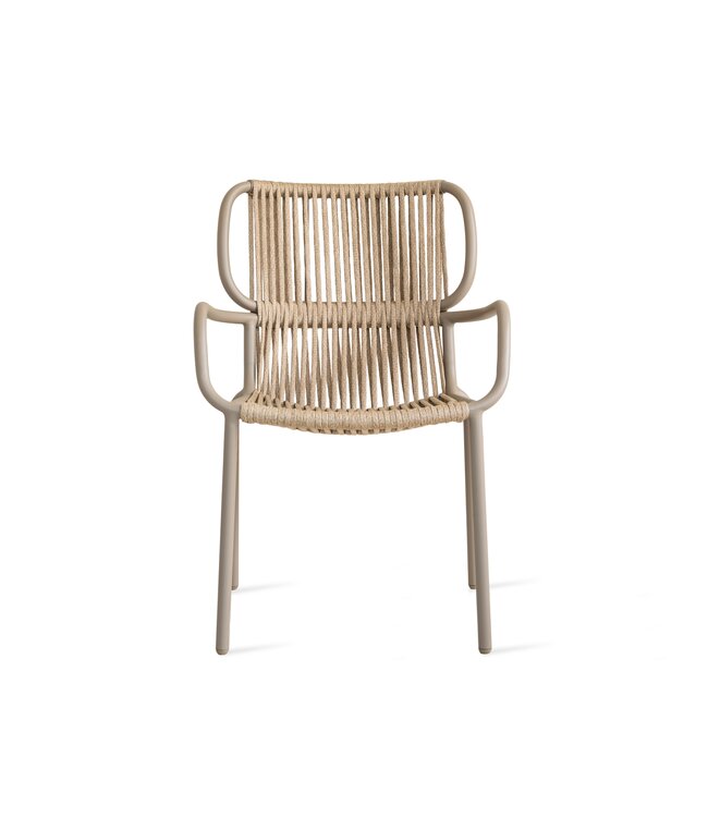 Ribbon dining chair - Taupe/Sand