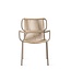 Ribbon dining chair - Taupe/Sand