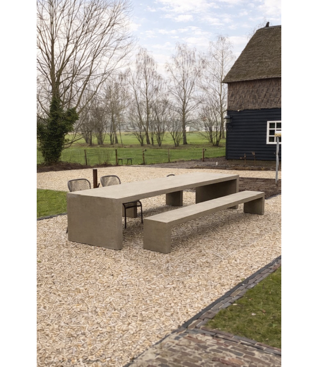 Net-Echt van Beton Brutus Classic bank 175 cm - Brown