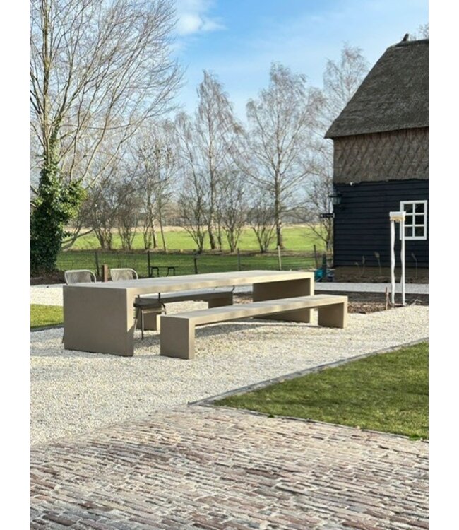 Net-Echt van Beton Brutus Classic bank 175 cm - Brown