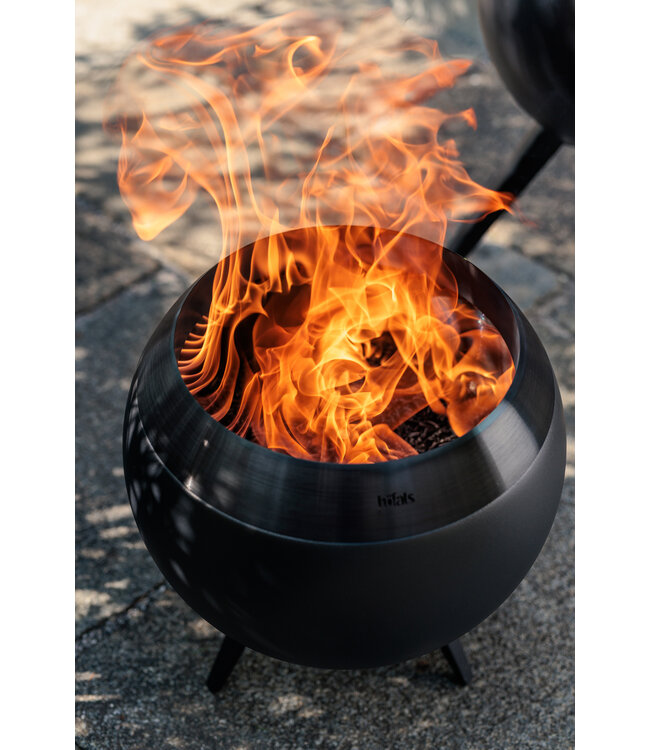 Höfats MOON 45 - All black - Vuurkorf met lage standaard