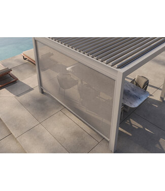 SUNS Gazebo Luxe - Basismodule Manueel - 395x365x250 - Camel sand