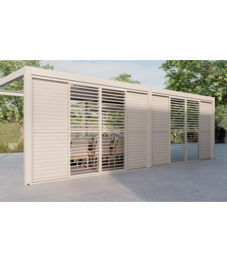 SUNS Gazebo Luxe - Louvre Wand - 92.6cm - Camel sand