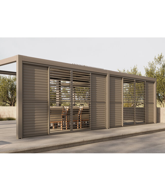 SUNS Gazebo Luxe - Louvre Wand - 92.6cm - Camel sand