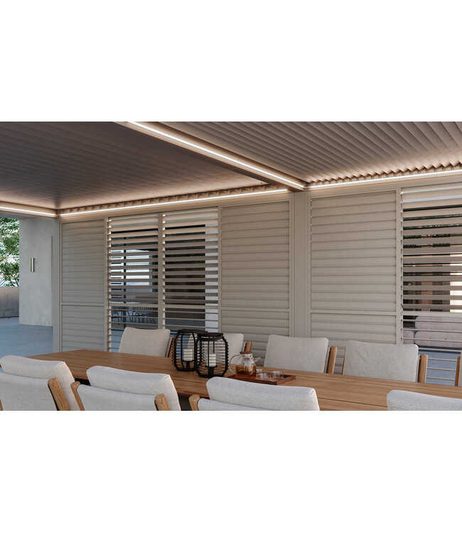 SUNS Gazebo Luxe - Louvre Wand - 92.6cm - Camel sand