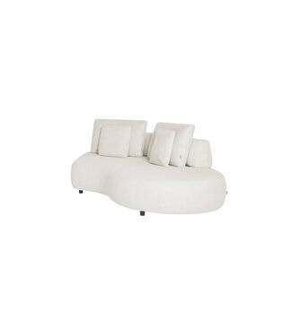 SUNS Blocchi 2-seater Moon Left - White Grey Bouclé