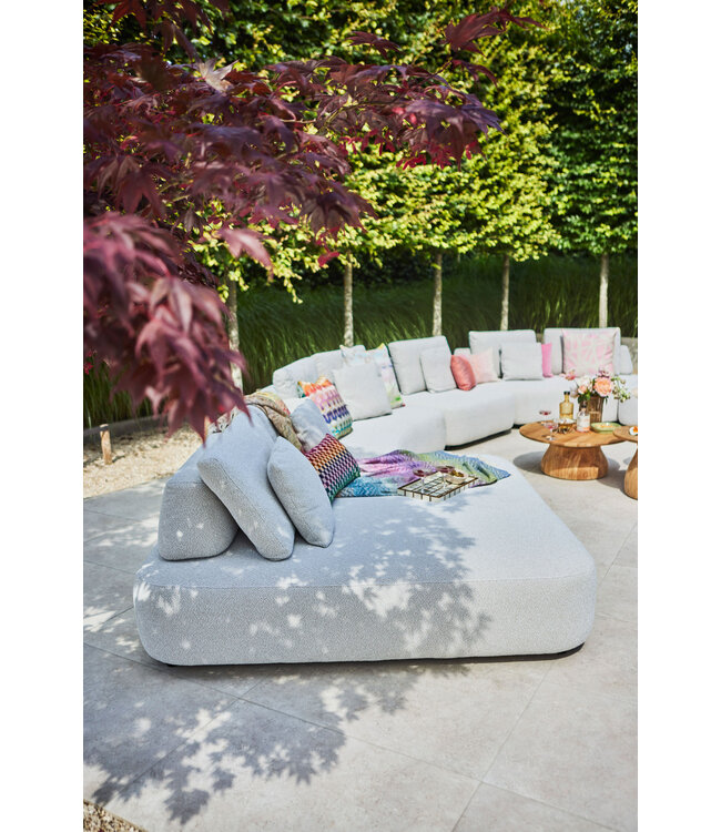 SUNS Blocchi Single Seater - White Grey Bouclé