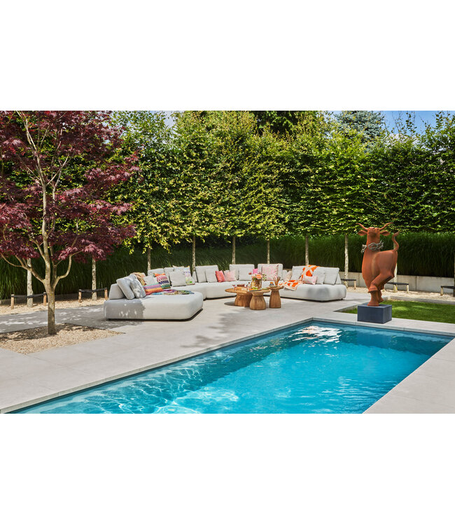 SUNS Blocchi Single Seater - White Grey Bouclé