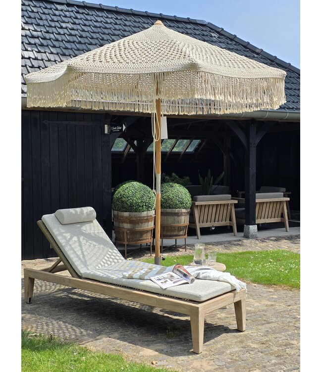 Jardinico Macramé Parasol - Natural Eucalyptus - Ø250