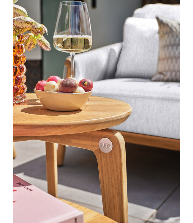 SUNS Termoli Lounge Table - Ø72x30 - Natural Teak