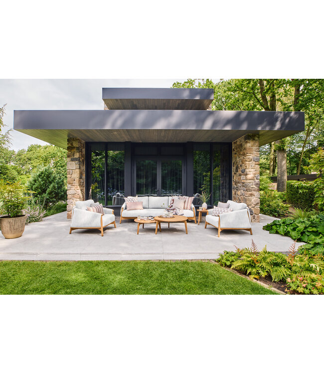 SUNS Termoli Lounge Table - Ø42x45 - Natural Teak